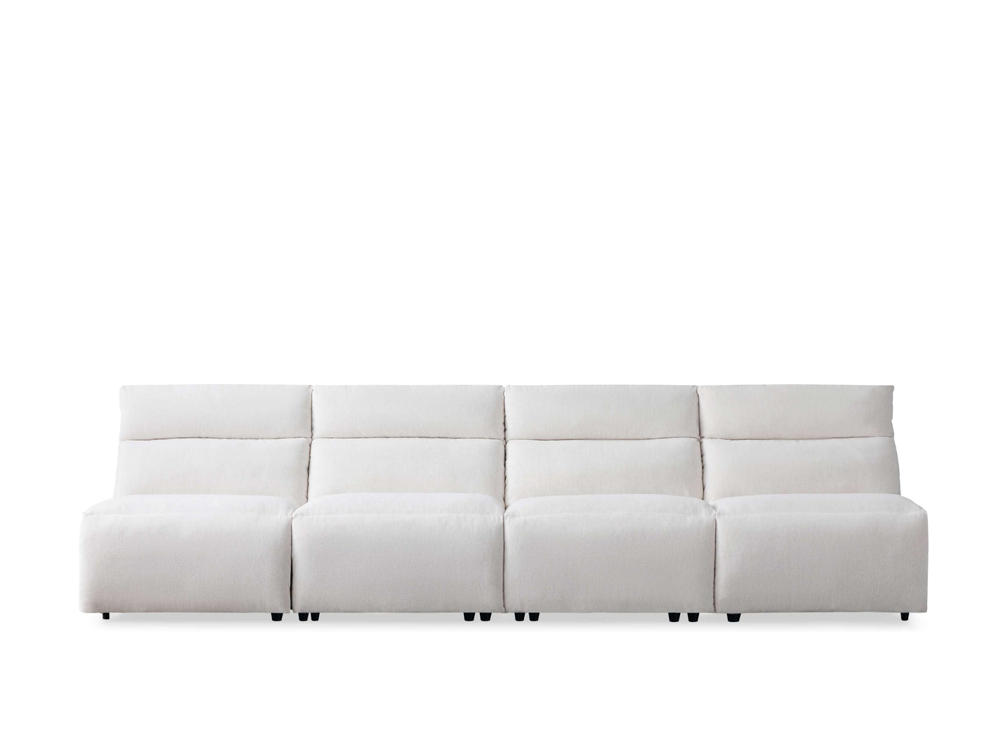 Rowland Tailored Four-Piece Armless Motion Modular Sofa
