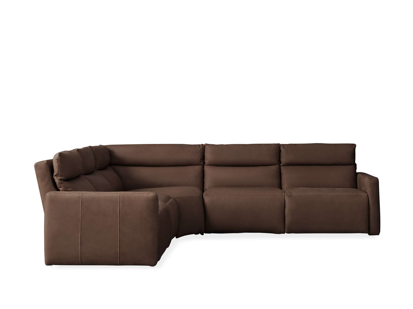 Rowland Tailored Leather Five-Piece Motion Corner Sectional