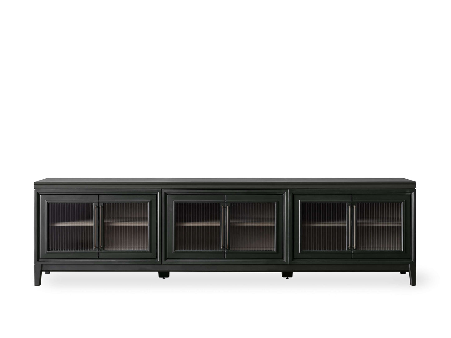 Rowan Media Console with Reeded Glass Doors