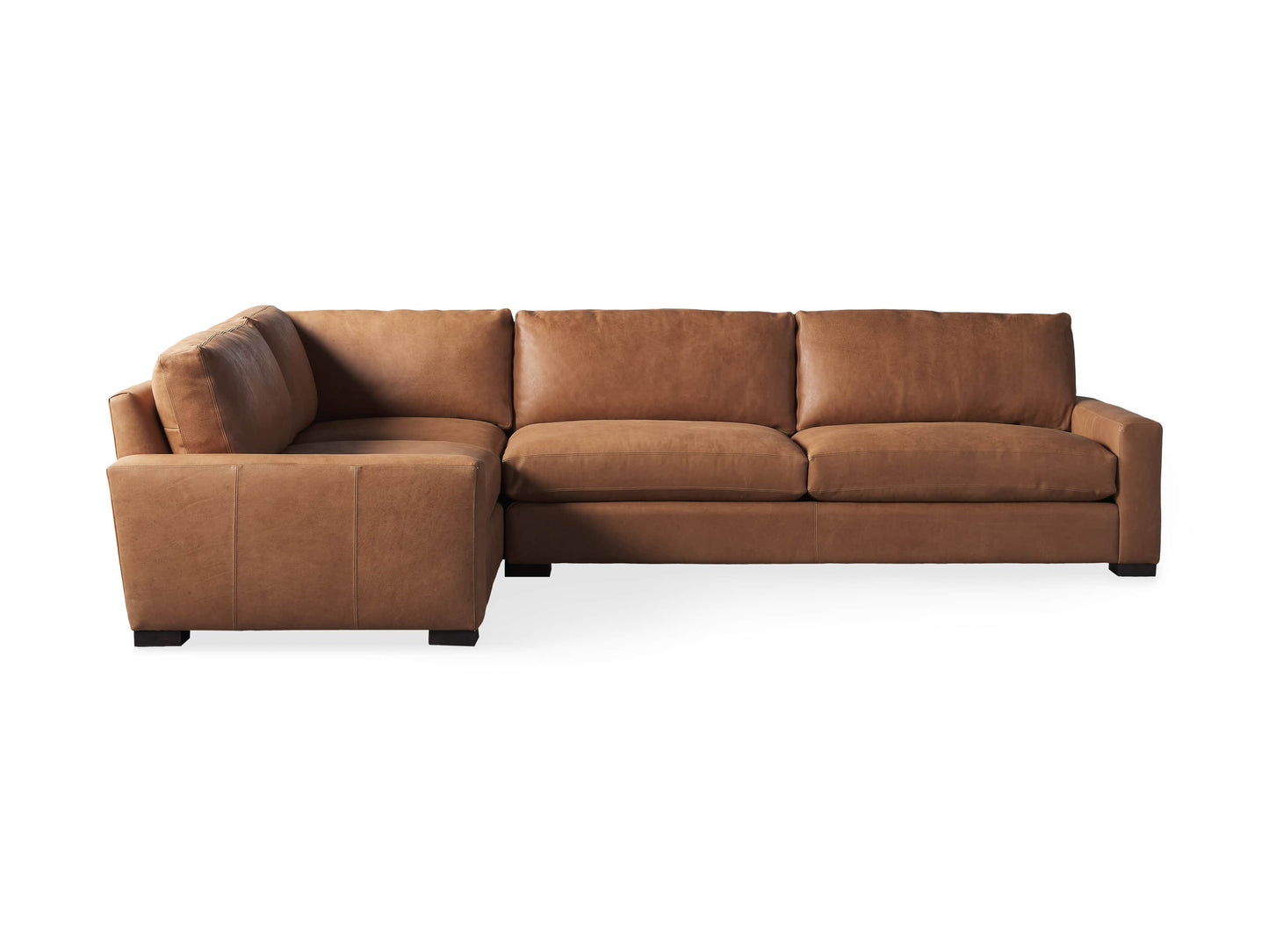 Remington Leather Two-Piece Sectional