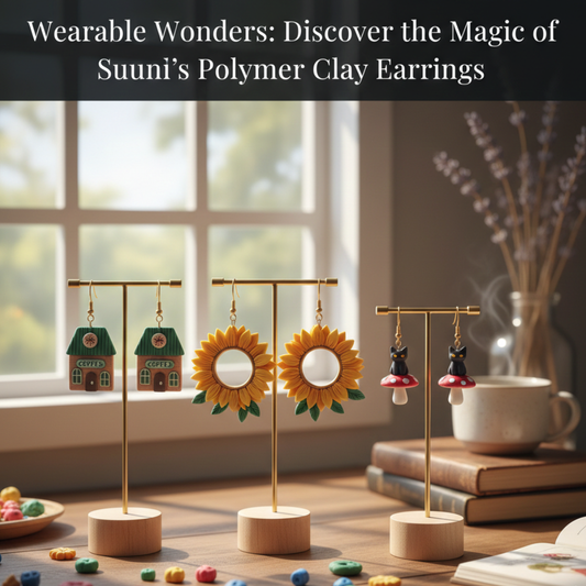 Wearing Wonders: Experience the Magic of Suunli's Polymer Clay Earrings