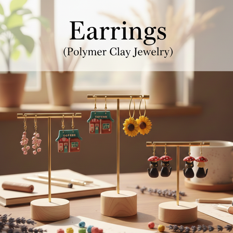 Earrings (Polymer Clay Jewelry)