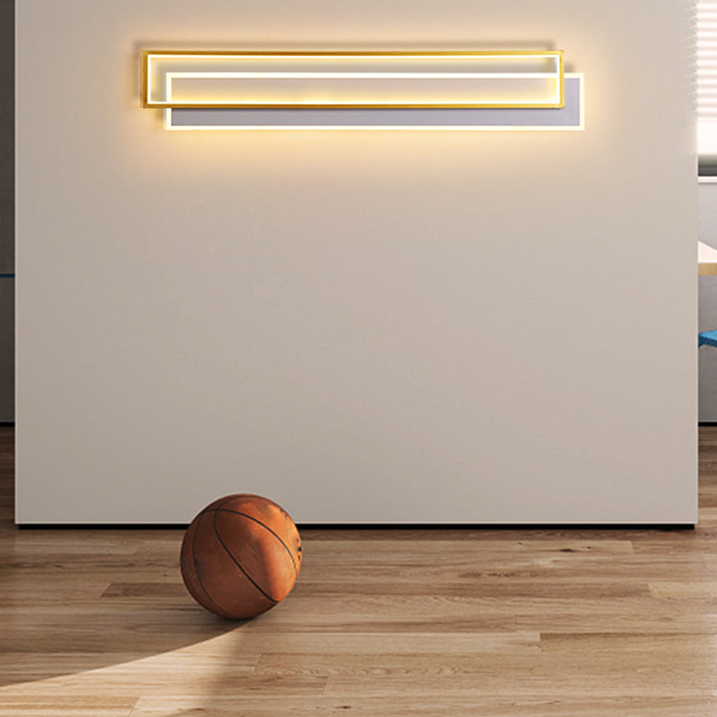 Minimalist Personalized Creative LED Three Color Dimming Strip Wall Lamp