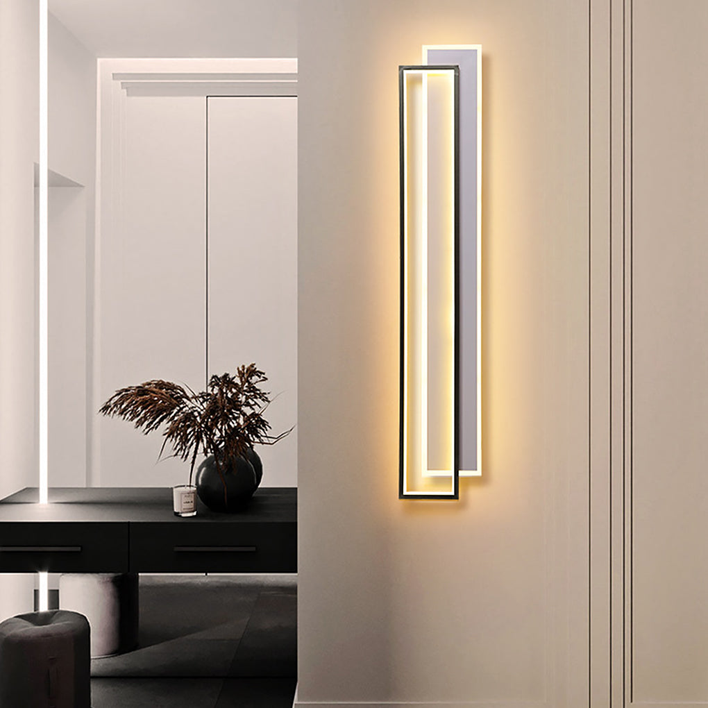 Minimalist Personalized Creative LED Three Color Dimming Strip Wall Lamp