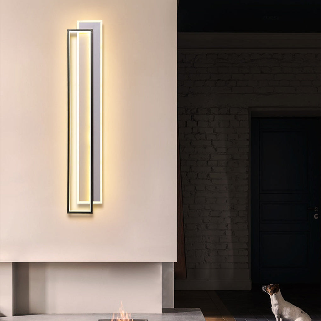 Minimalist Personalized Creative LED Three Color Dimming Strip Wall Lamp