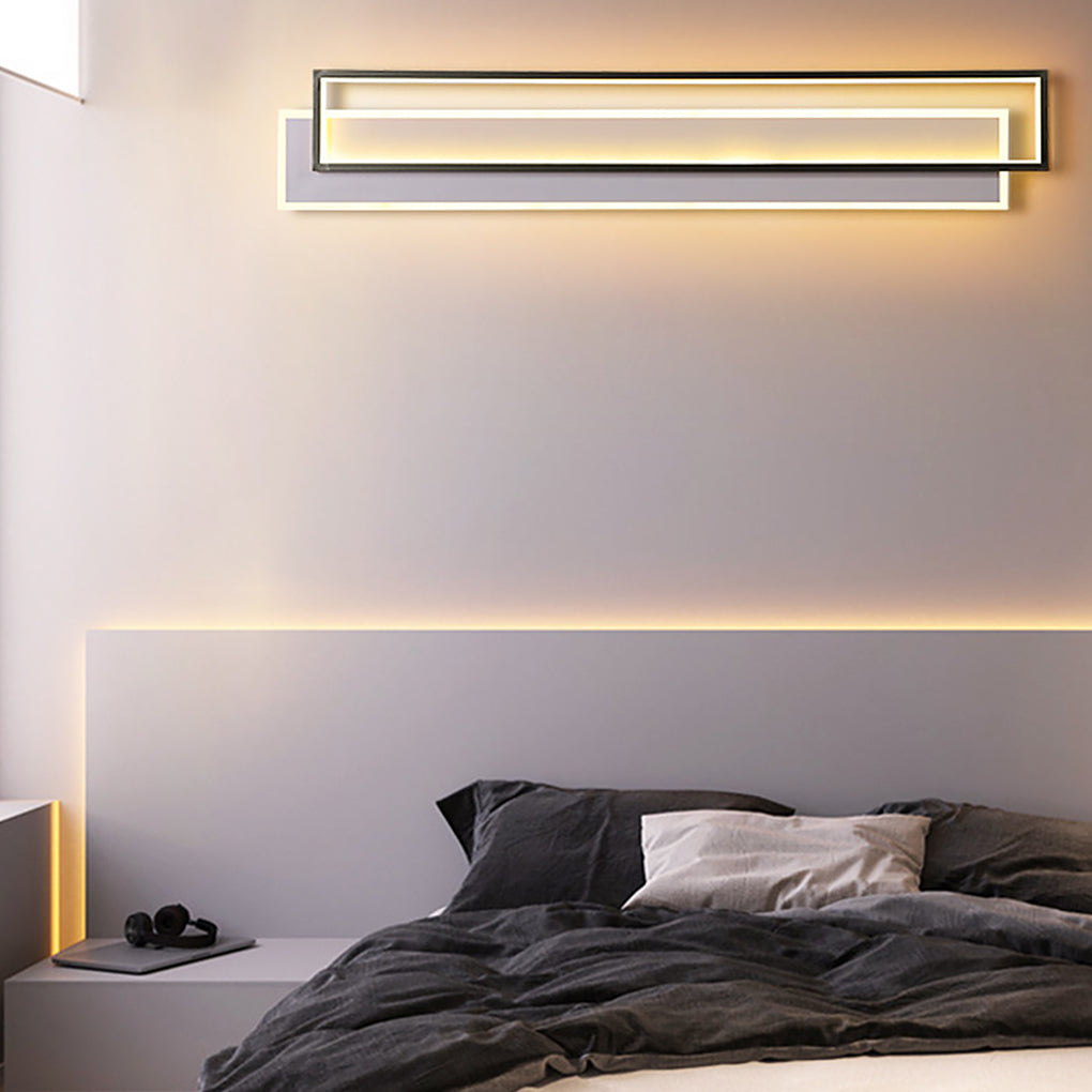 Minimalist Personalized Creative LED Three Color Dimming Strip Wall Lamp