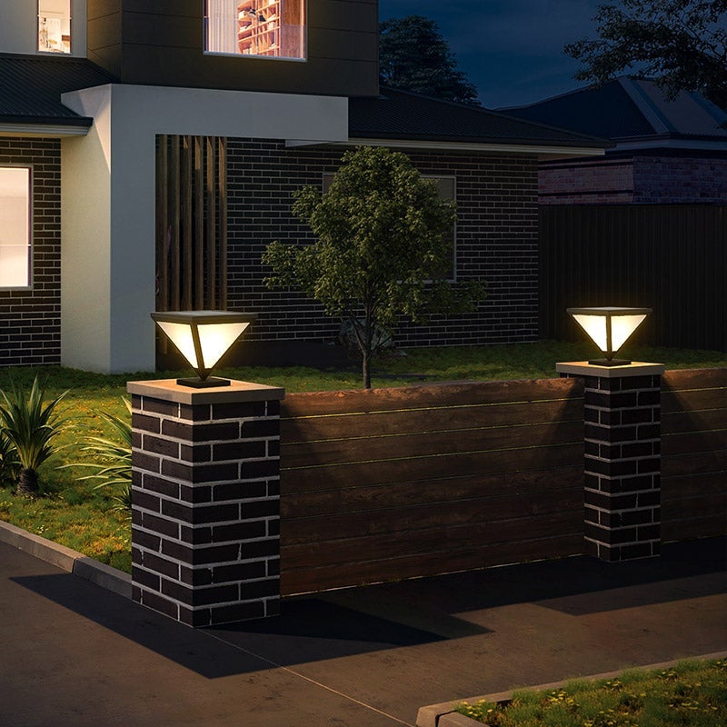 Solar Powered Geometric Shape LED Waterproof Solar Lights Outdoor Lamp