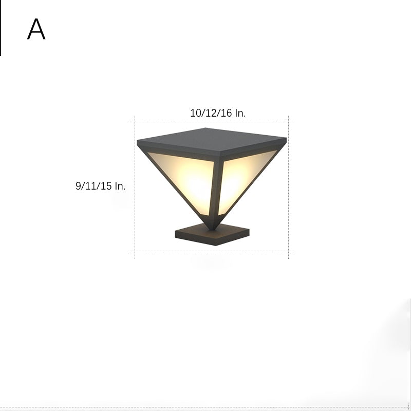 Solar Powered Geometric Shape LED Waterproof Solar Lights Outdoor Lamp