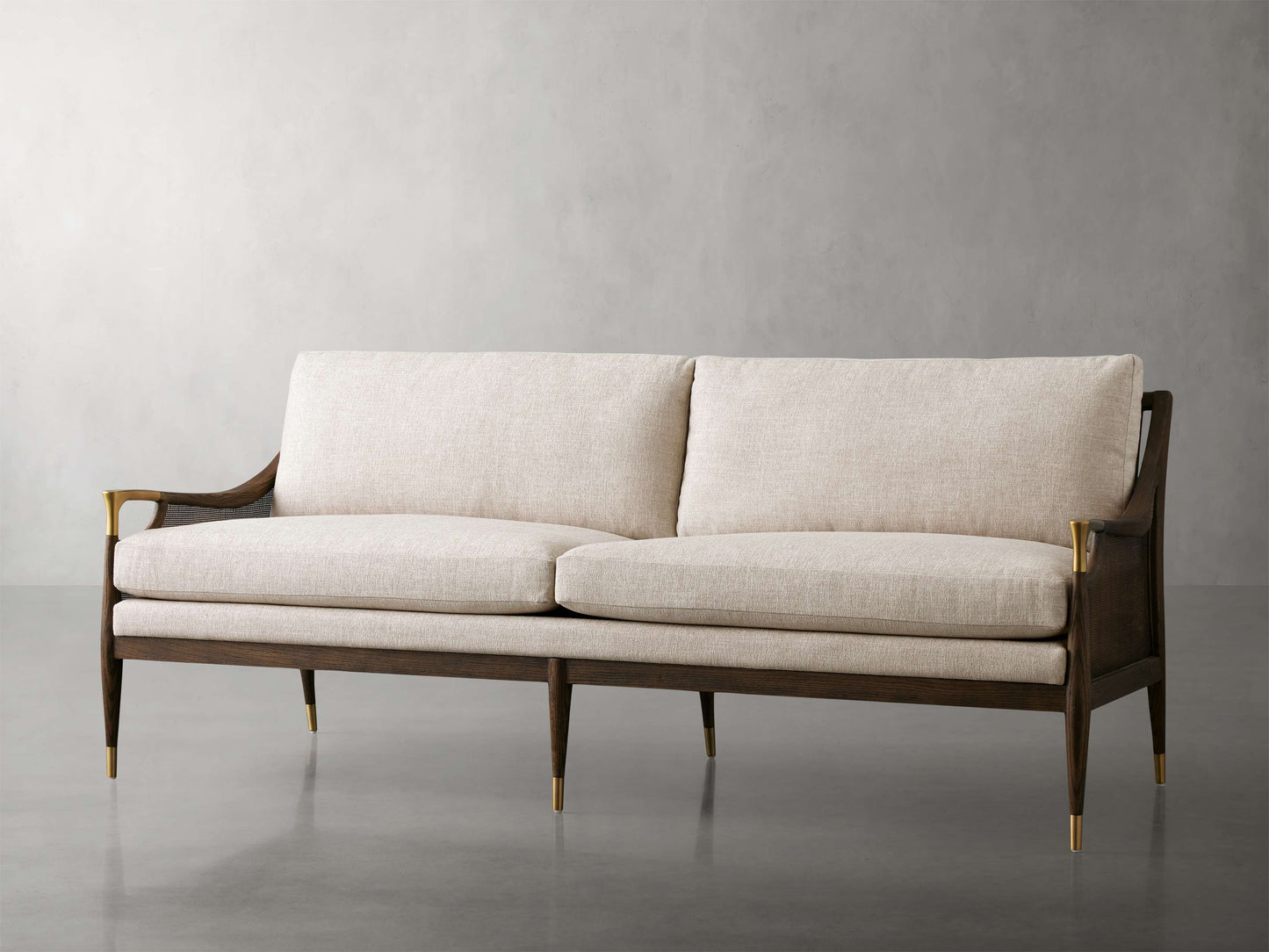 Fisher Cane Back Sofa