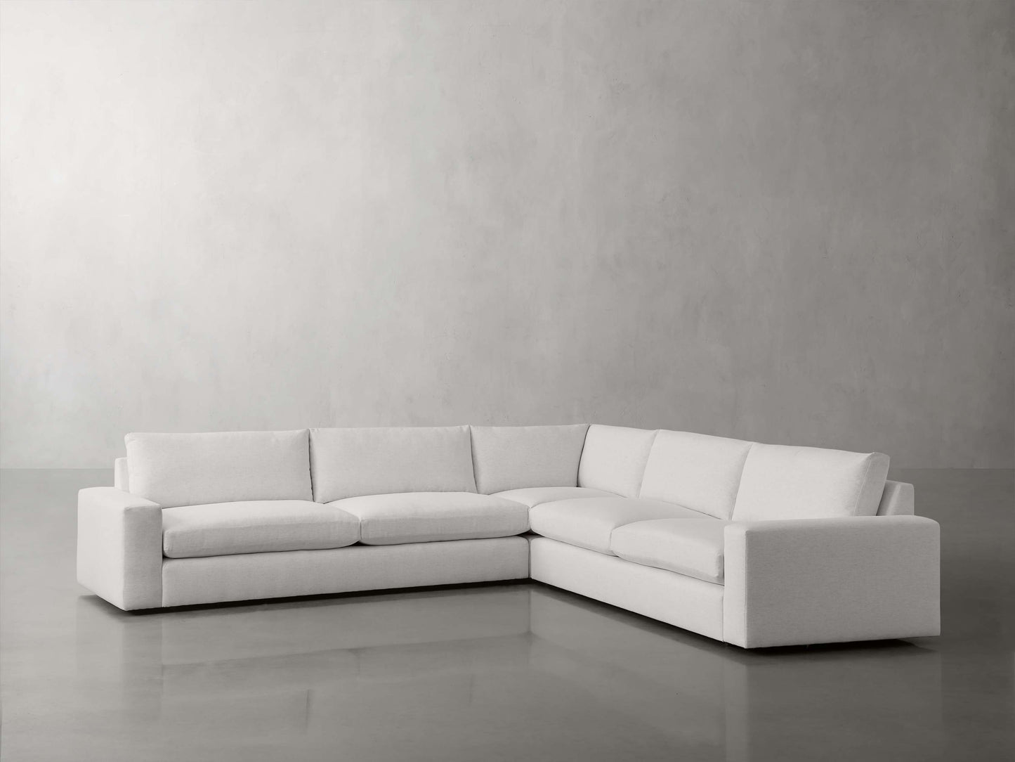Kipton Wide Arm Three-Piece Corner Sectional