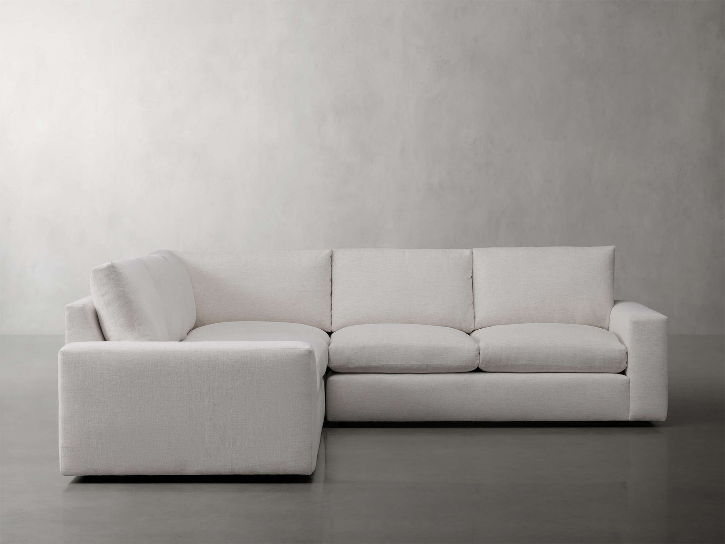 Kipton Wide Arm Three-Piece Corner Sectional