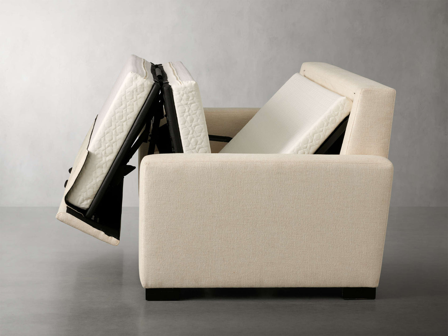 Remington Luxury King Sleeper Sofa in Wiley Parchment