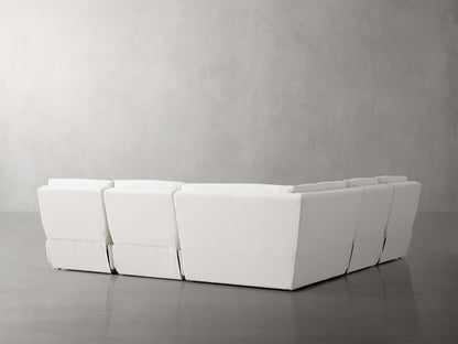 Rowland Tailored Five Piece Armless Motion Corner Sectional