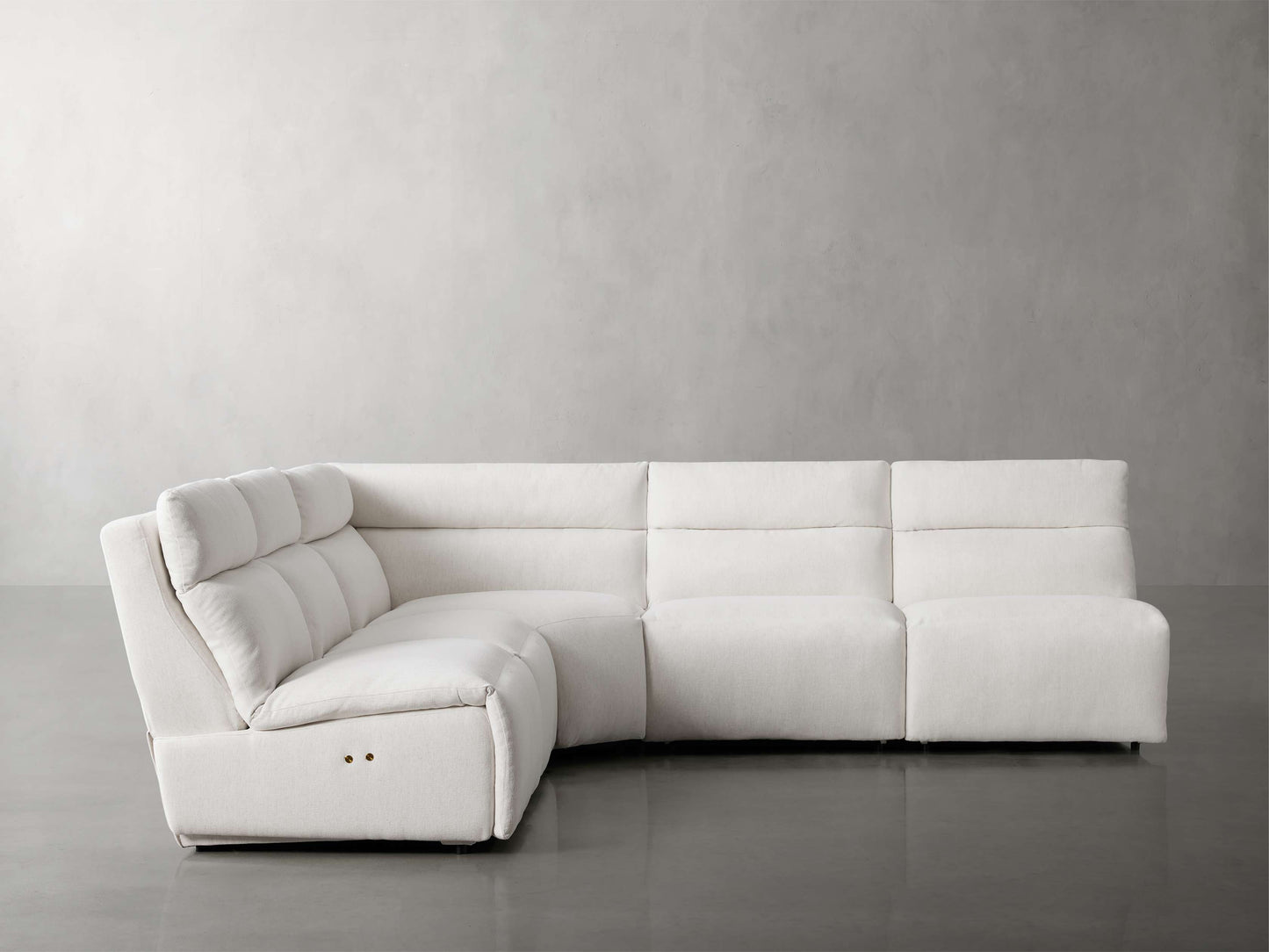 Rowland Tailored Five Piece Armless Motion Corner Sectional