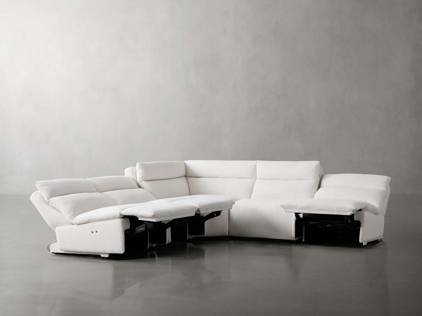 Rowland Tailored Five Piece Armless Motion Corner Sectional