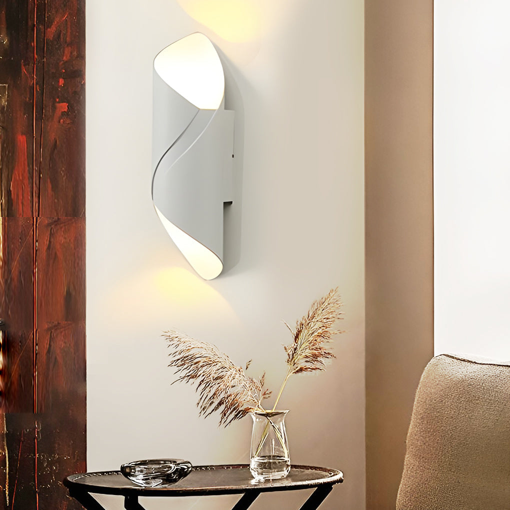 Outdoor LED Up and Down Light Waterproof Modern Wall Sconce Lighting