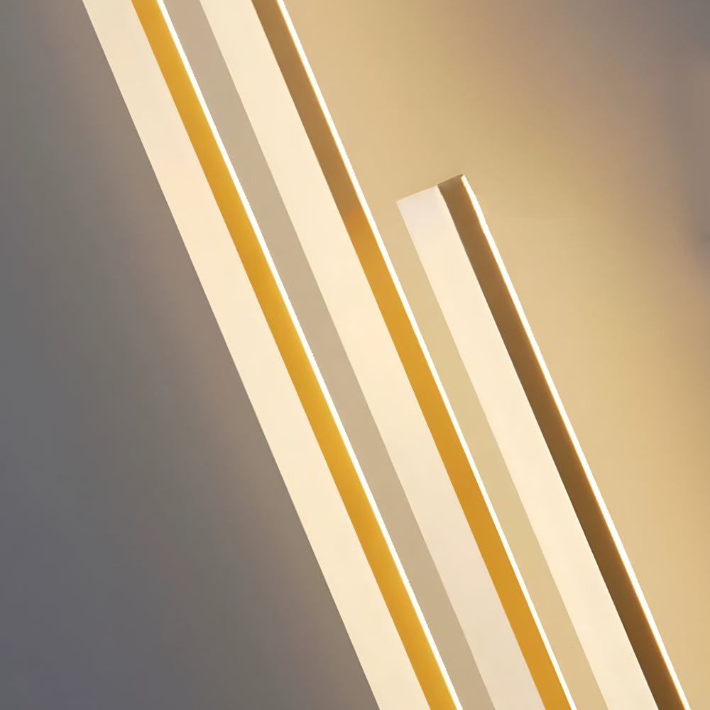 Modern Linear Wall Lamp Minimalist 2 Color Metal Wall Light