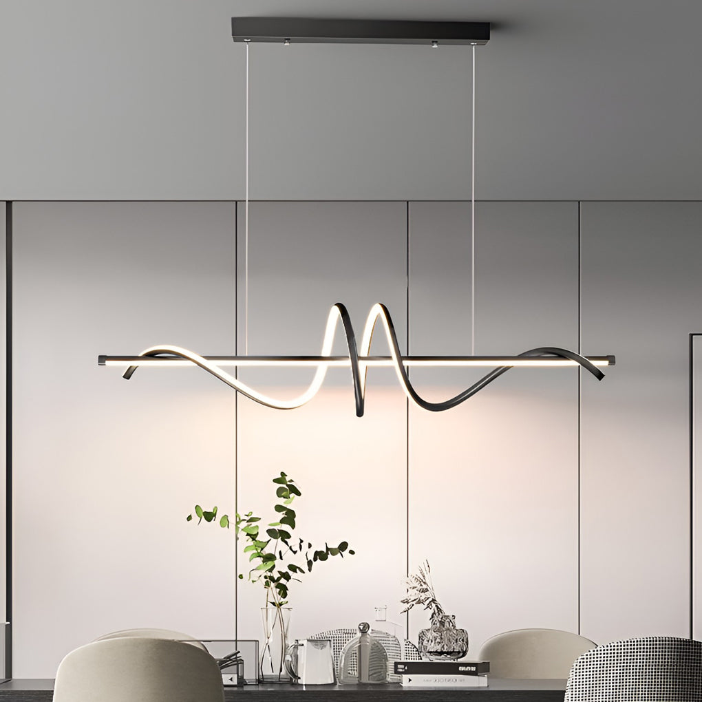 Creative Strip LED Stepless Dimming Nordic Kitchen Pendant Lighting