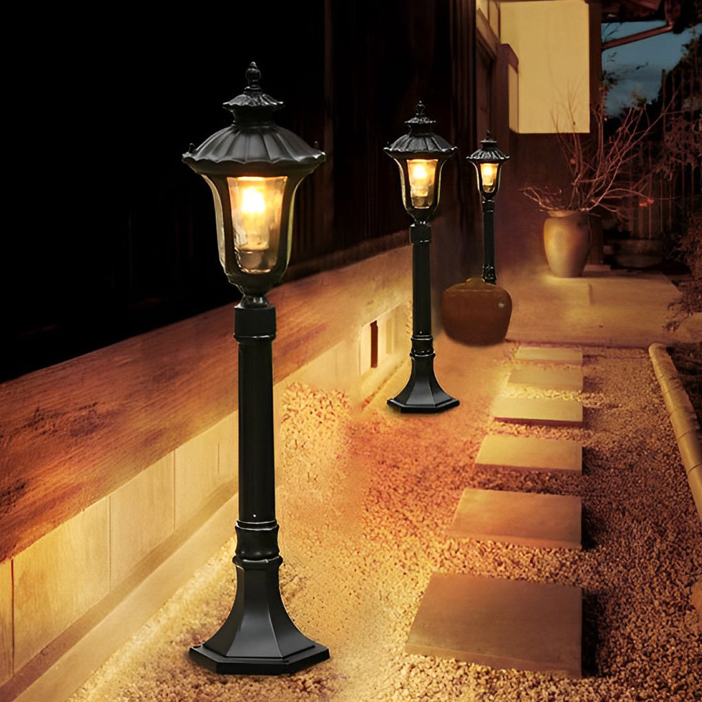 Vintage Classic Waterproof LED Black European-style Outdoor Lawn Lights