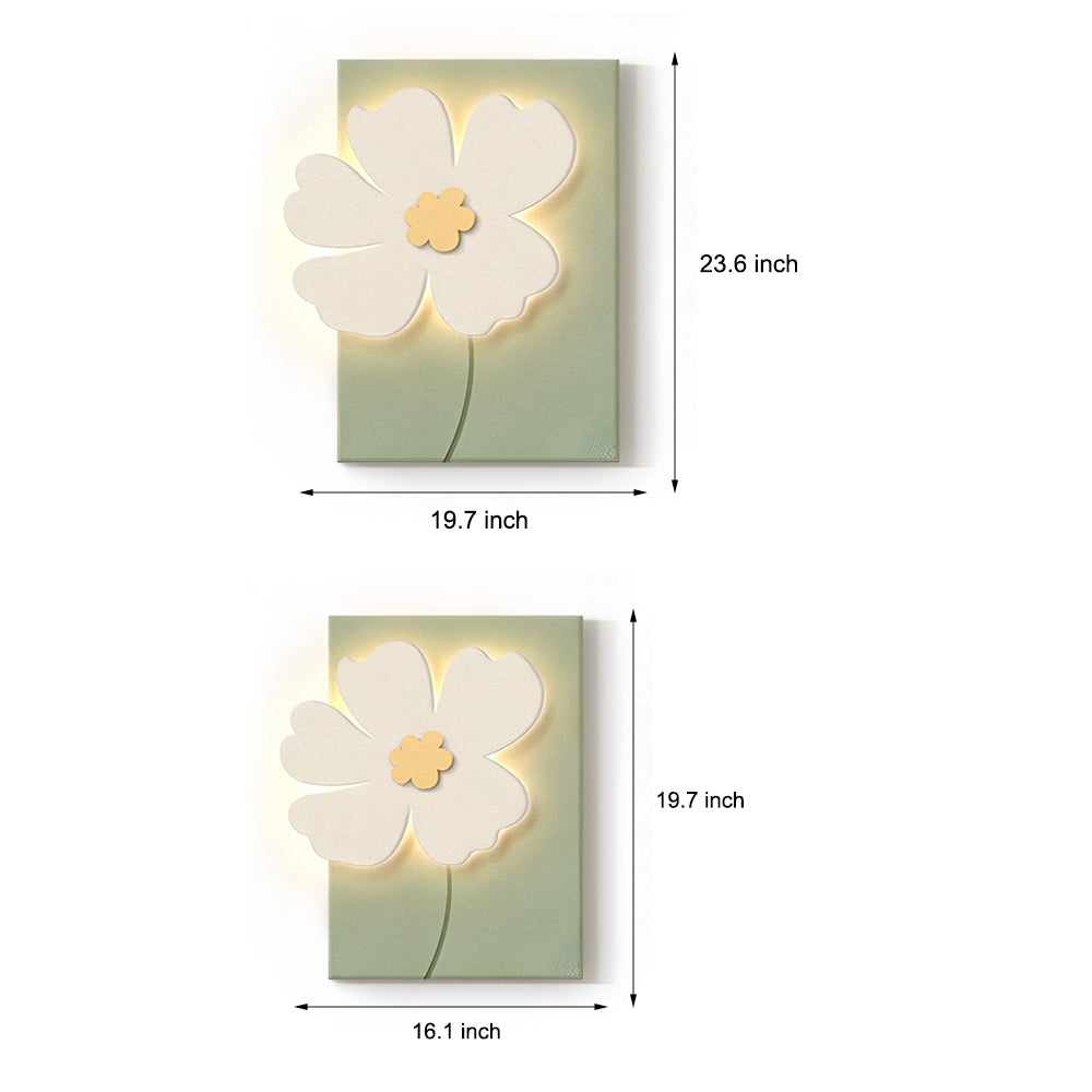 Flowers Three-Dimensional Sandstone Painting USB Remote Decorative Painting