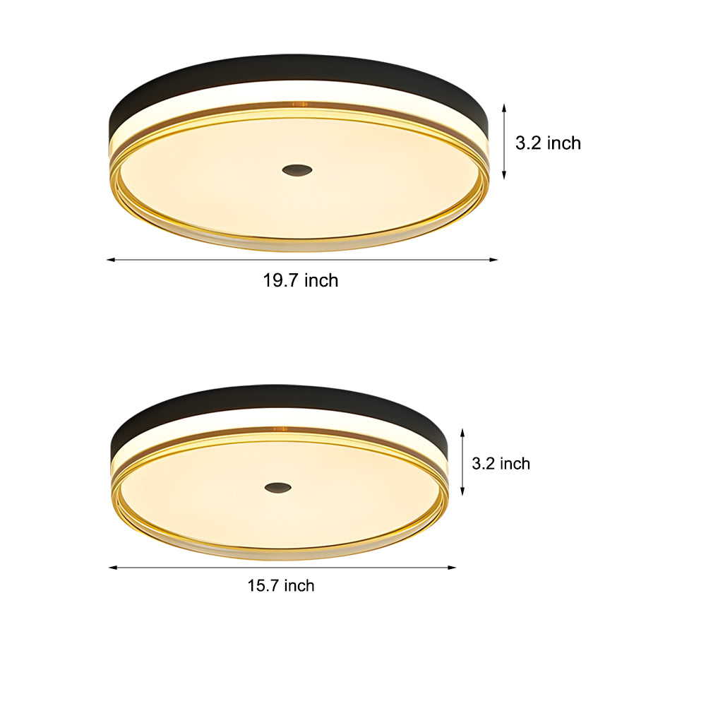 Modern Round Acrylic LED Flush Mount Ceiling Light