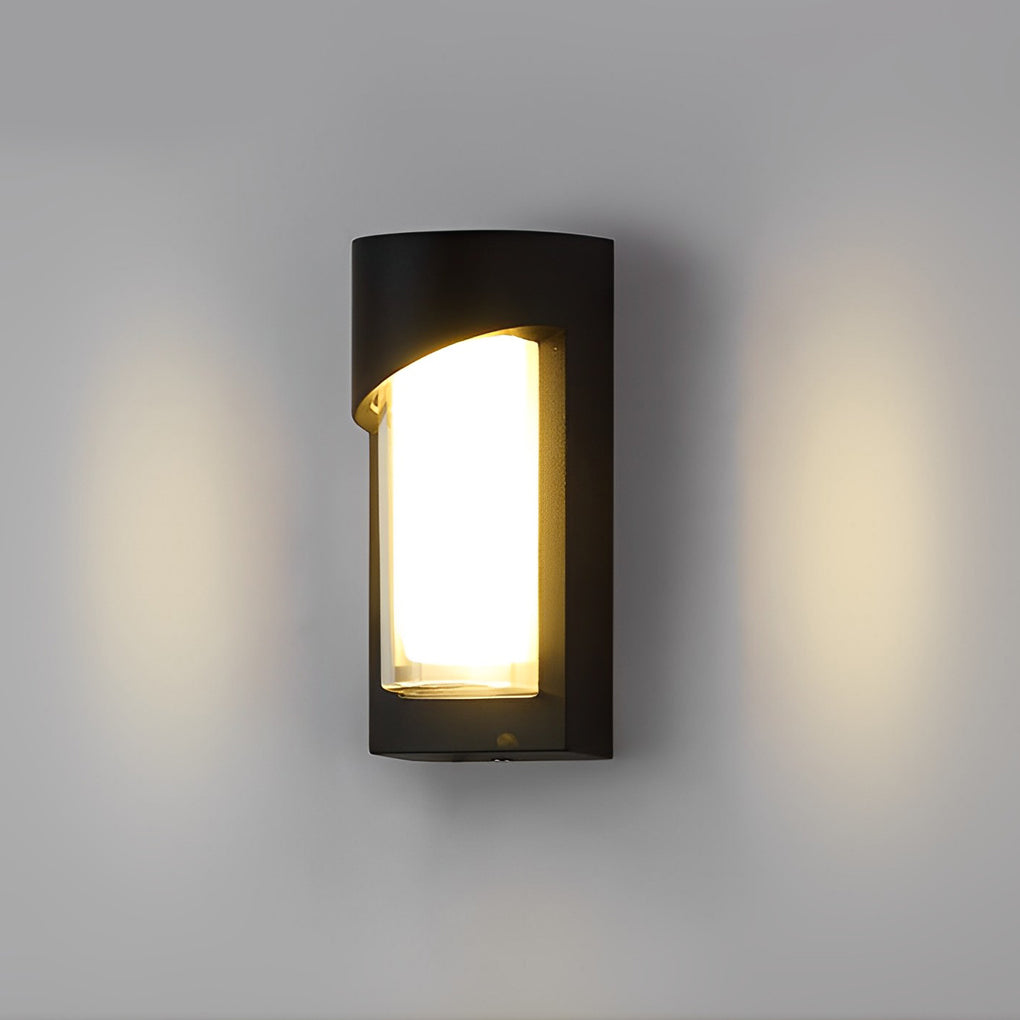 Creative Waterproof LED Black Modern Outdoor Wall Lamp Exterior Lights