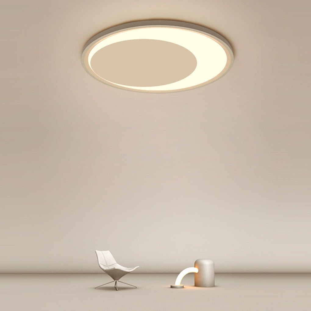 12'' 16'' Round White Modern Flush Mount Light LED Ceiling Lights