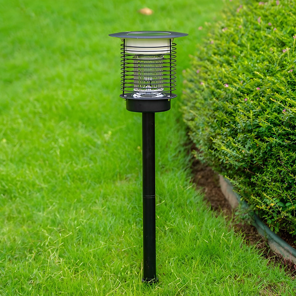 Waterproof USB Solar Bug Zapper Mosquito Killer Lamp Garden Lights