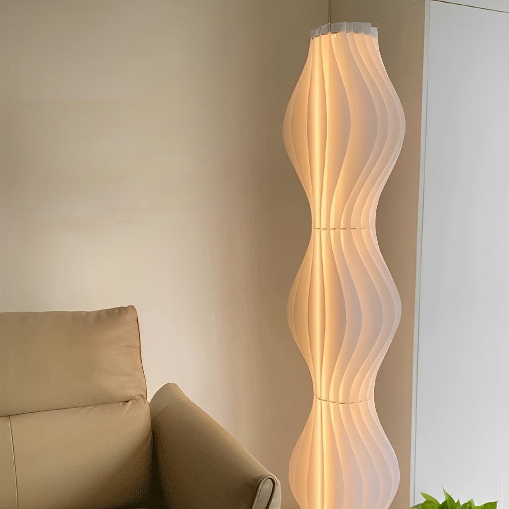 Modern Coastal LED Wavy Floor Lamp