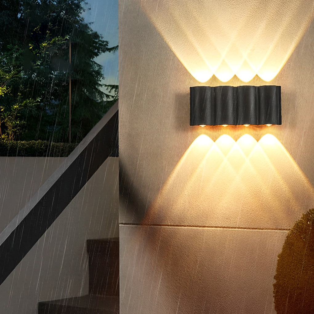 Creative Wave Up and Down Light LED Waterproof Modern Wall Washer Light