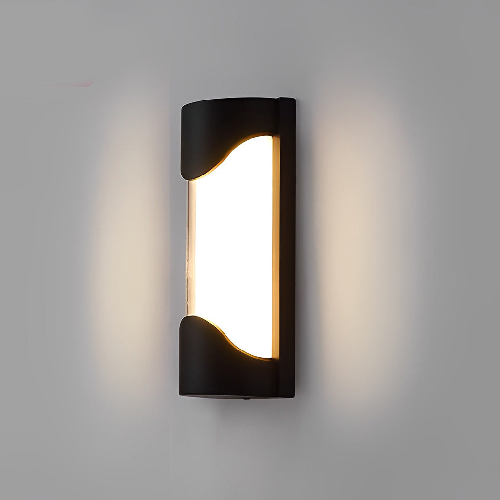 Creative Waterproof LED Black Modern Outdoor Wall Lamp Exterior Lights