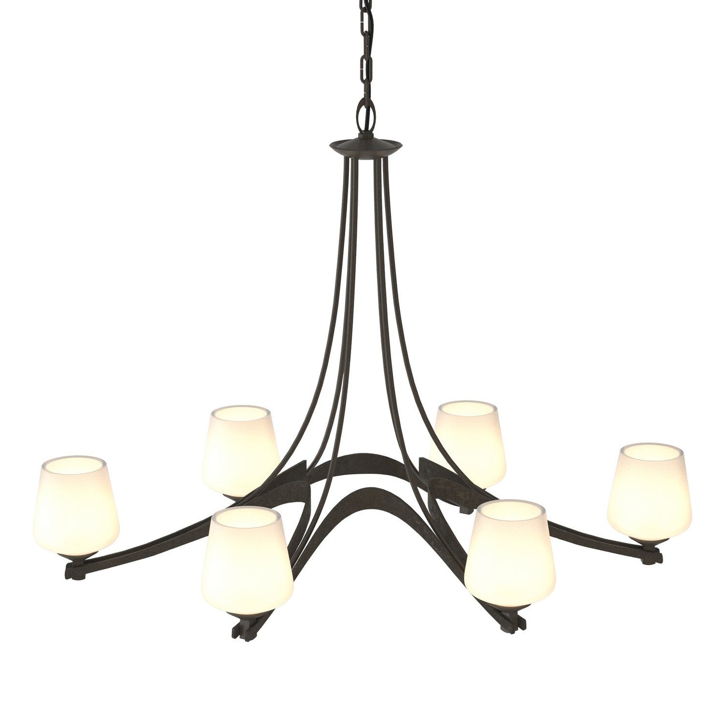 Ribbon Six Light Chandelier