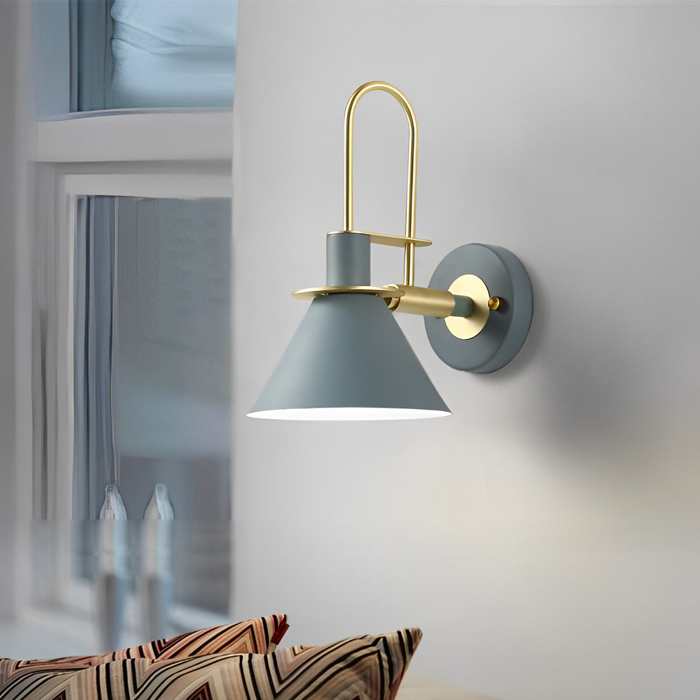 Minimalist Horn Shape Iron Creative Modern Wall Lamp Wall Sconce Lighting