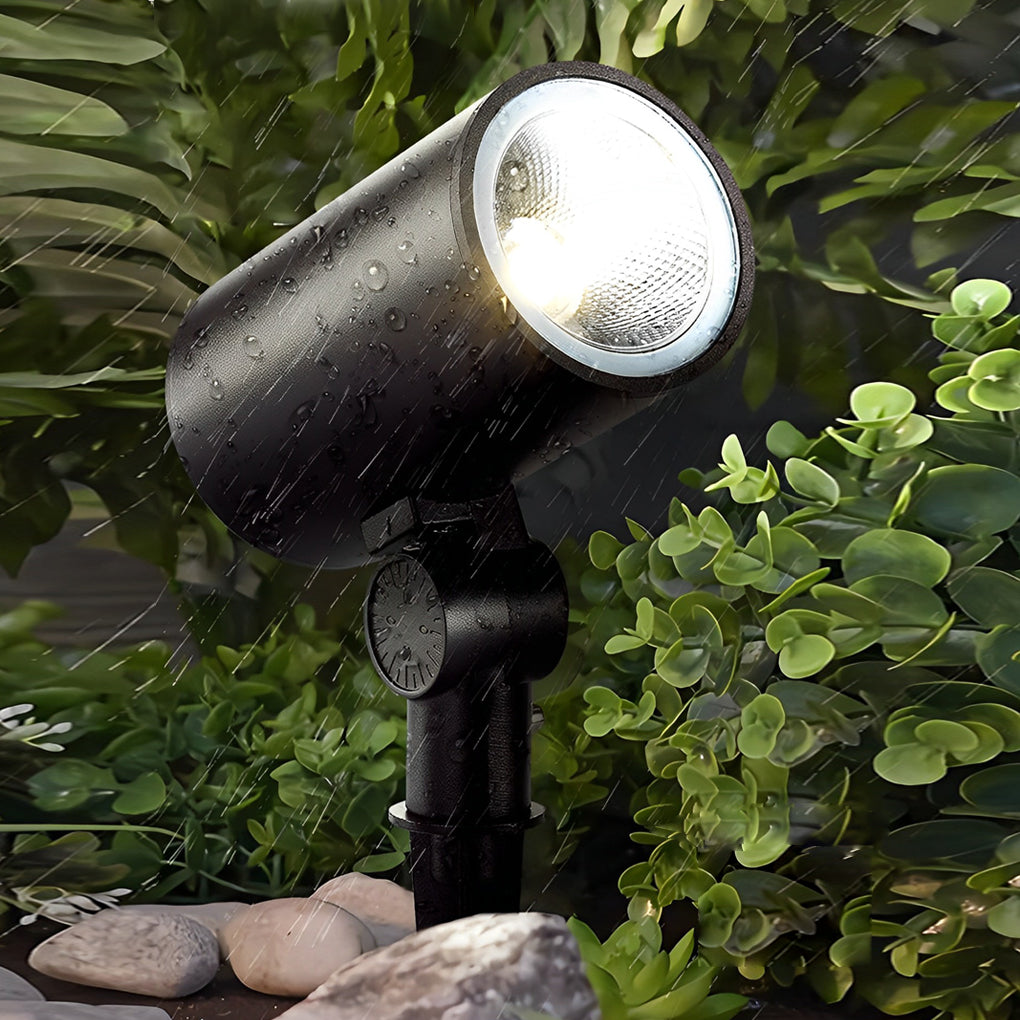 Waterproof Black Modern LED Spotlights Outdoor Spot Lights Lawn Lamp