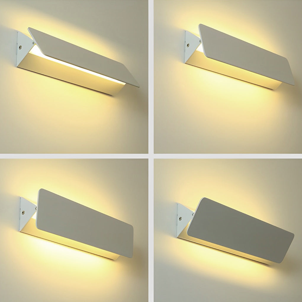 270° Rotatable Adjustable Rectangular Strip LED White Nordic Wall Lamp