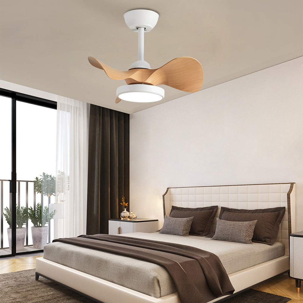 3 Blades Mute LED Dimmable with Remote Inverter Nordic Ceiling Fans Light