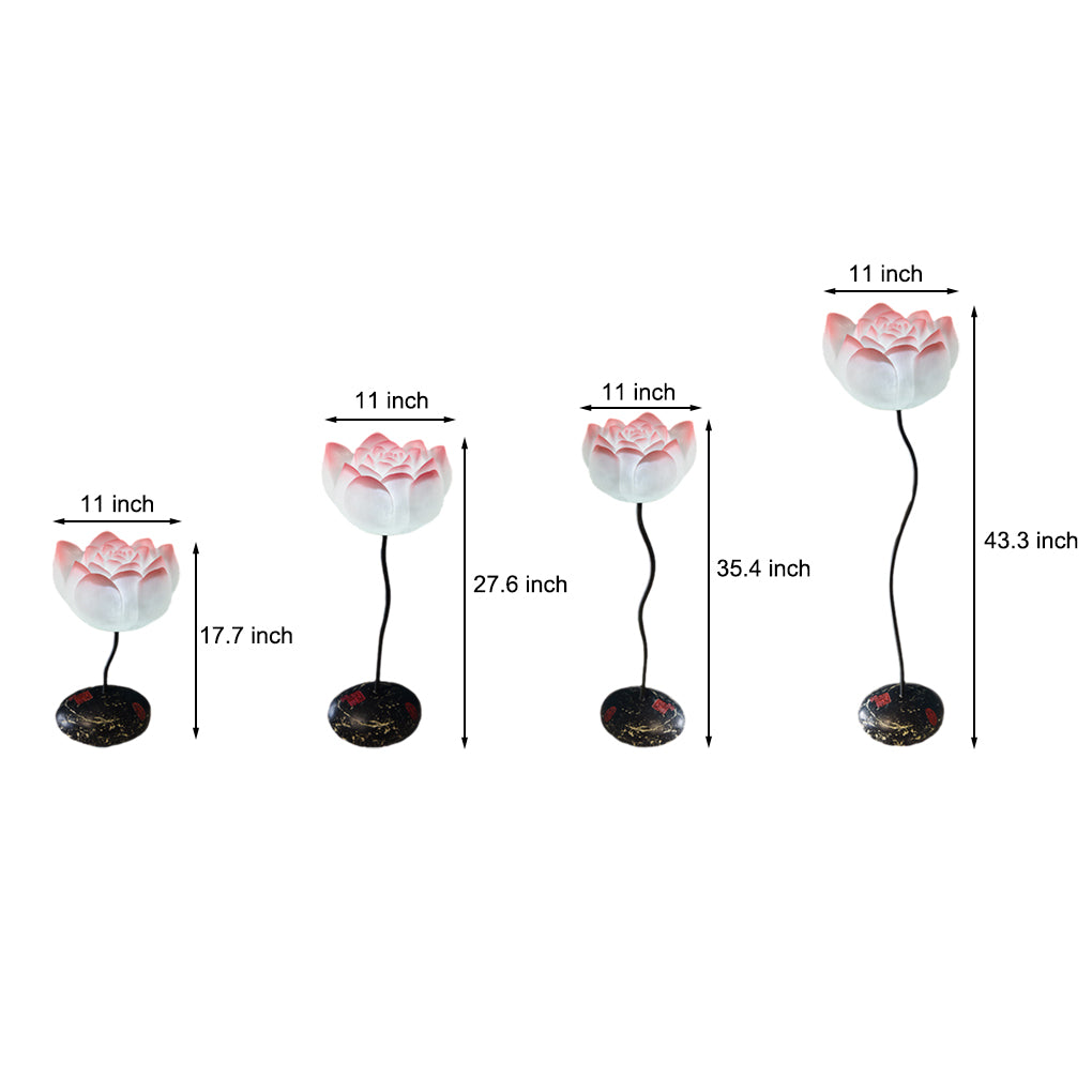 Short Fancy Lotus Aesthestics LED Flower Floor Lamp