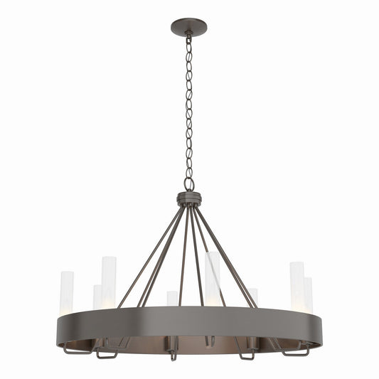 Banded Eight Light Chandelier