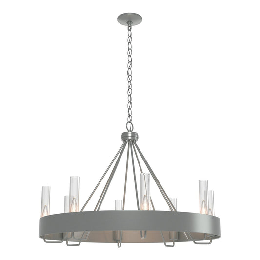 Banded Eight Light Chandelier