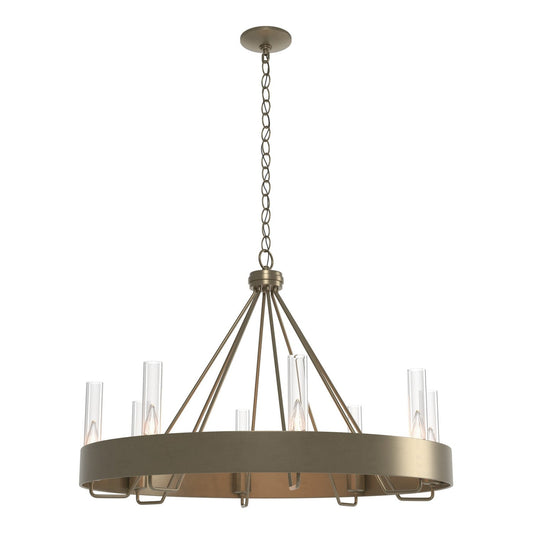 Banded Eight Light Chandelier