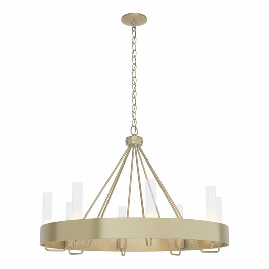 Banded Eight Light Chandelier