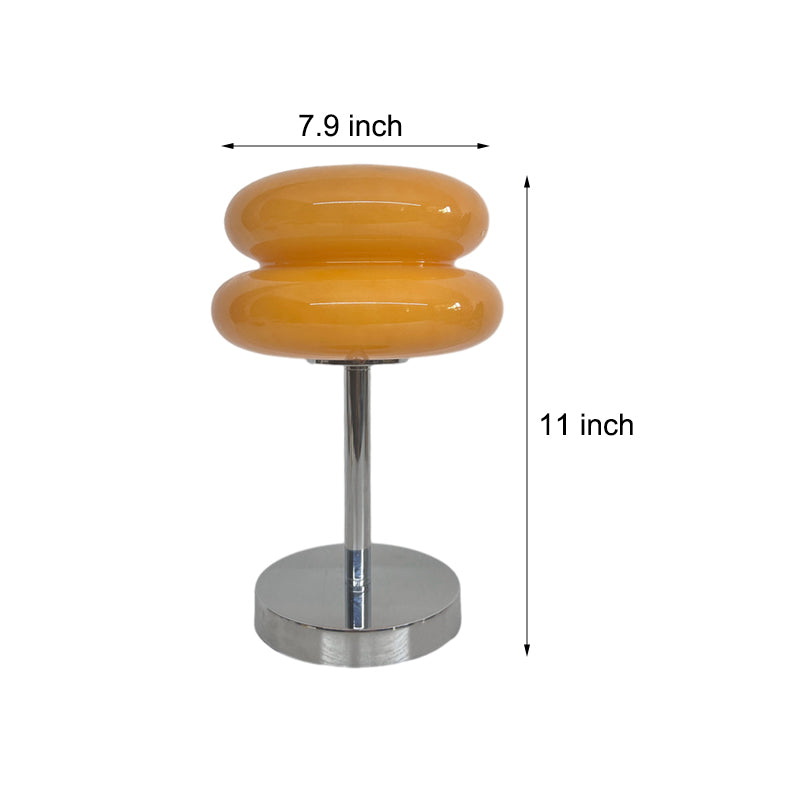 USB Glass Burger Creative Warm Light Modern Table Lamp