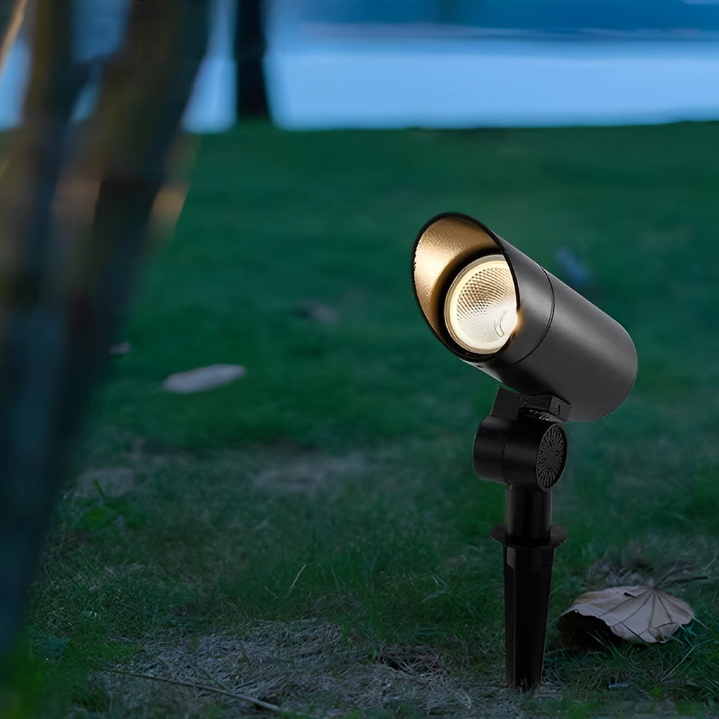 Waterproof Black Modern LED Spotlights Outdoor Spot Lights Lawn Lamp