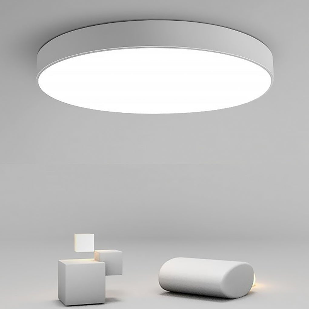 16'' Round Dimmable Modern Flush Mount Lighting with Remote