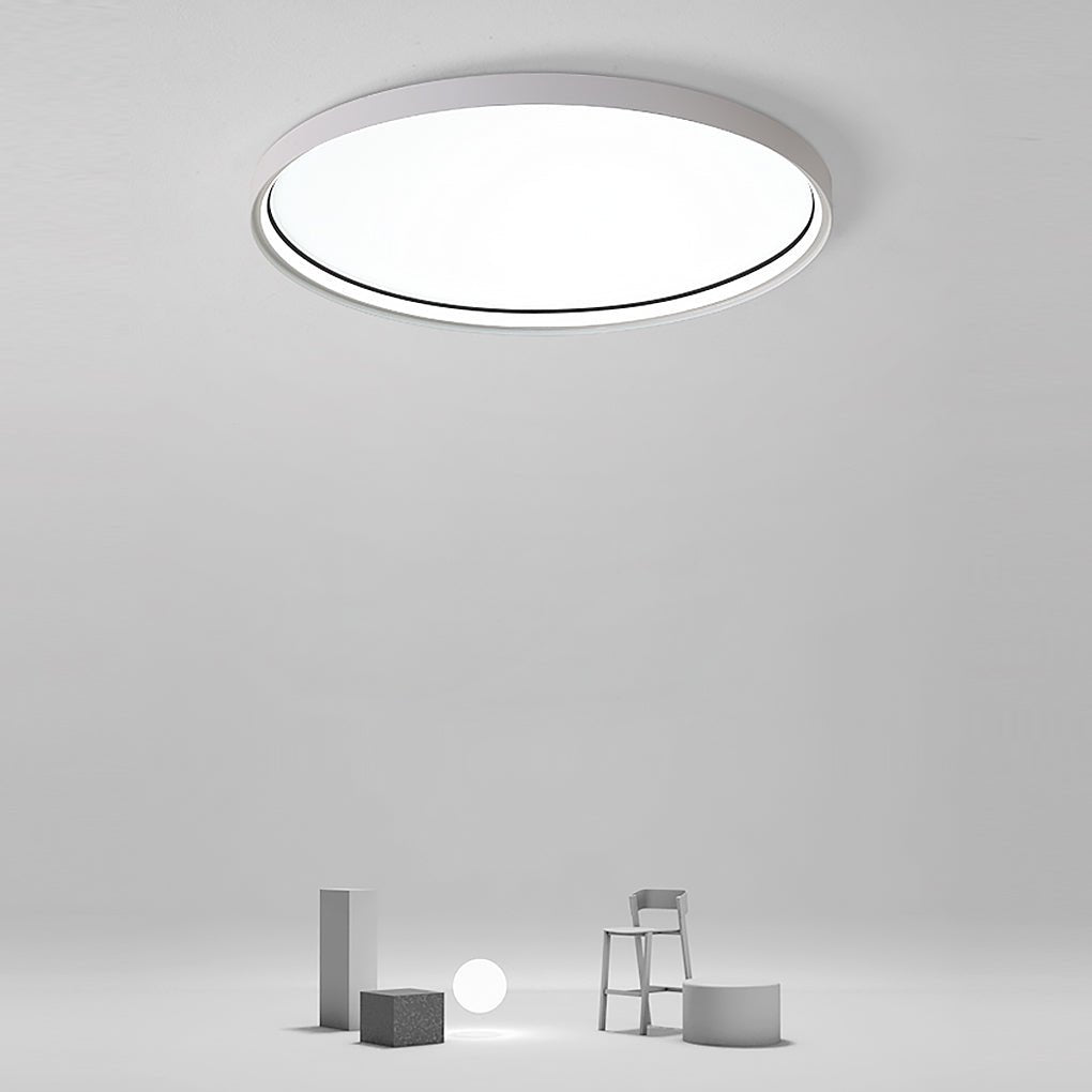 16'' Single LED Acrylic Circle Flush Mount Modern Lighting with Edge