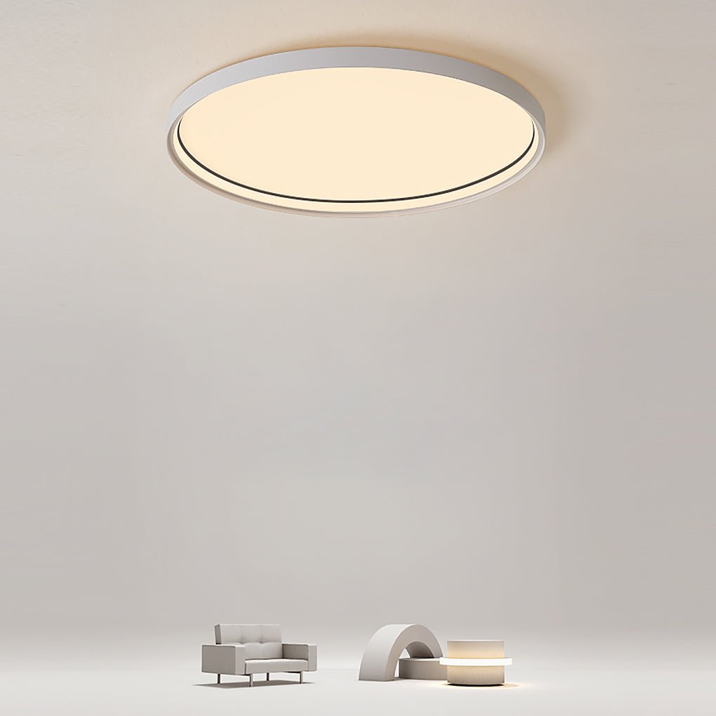 16'' Single LED Acrylic Circle Flush Mount Modern Lighting with Edge