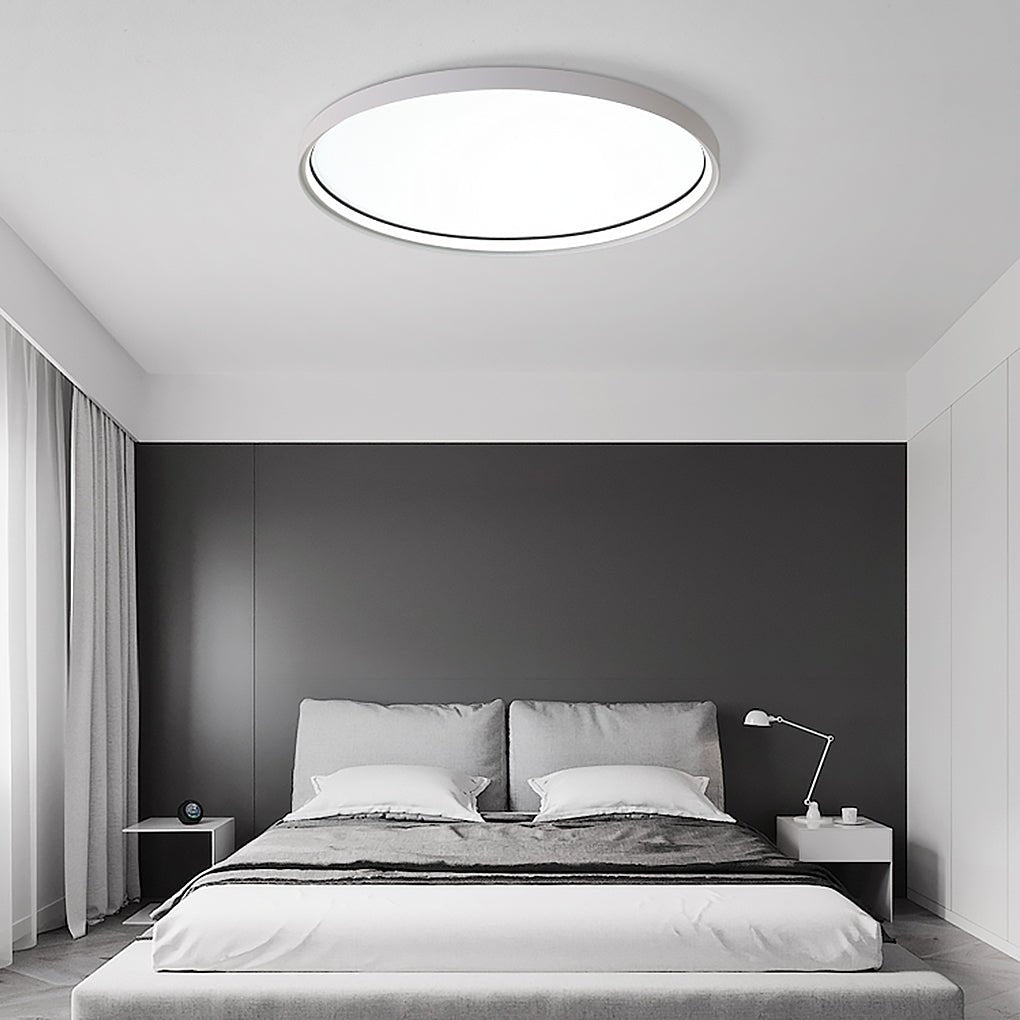 16'' Single LED Acrylic Circle Flush Mount Modern Lighting with Edge