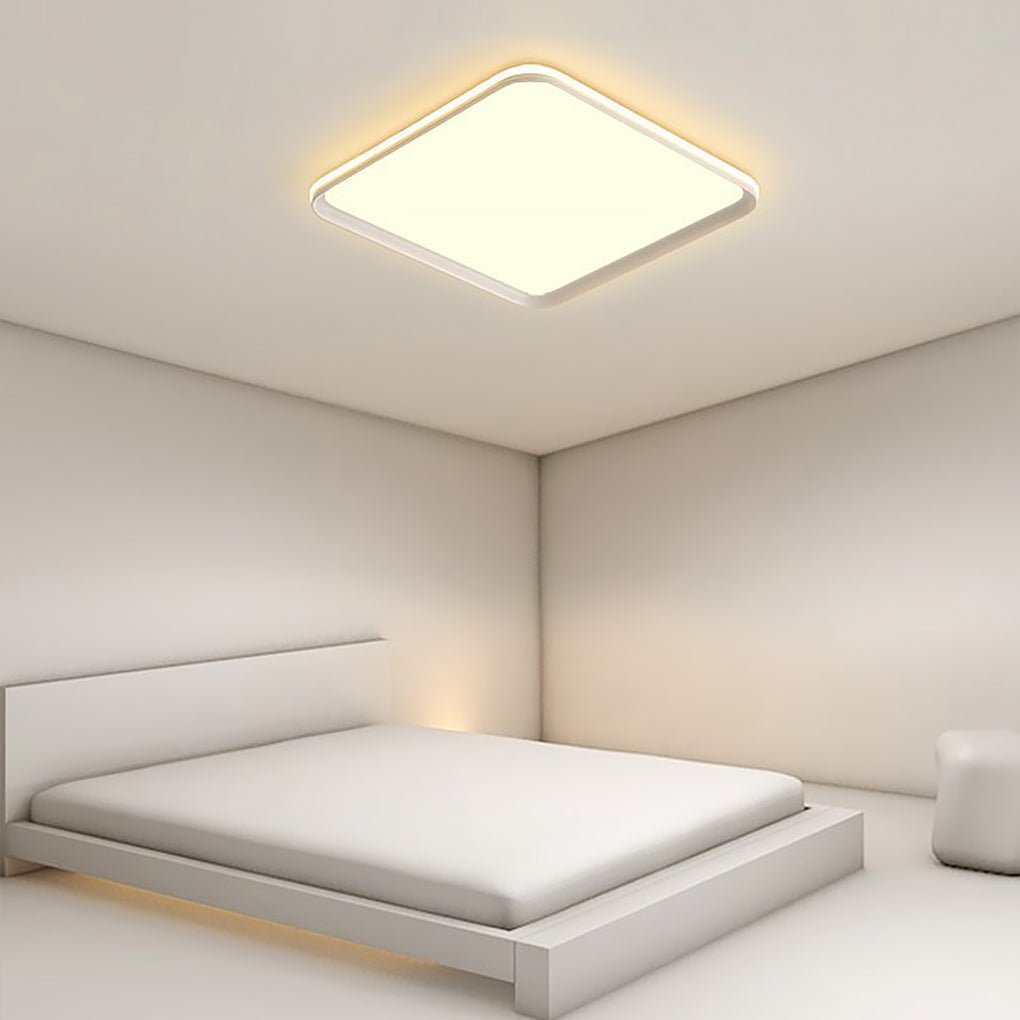 16'' Square Modern Flush Mount Ceiling Lights with Remote