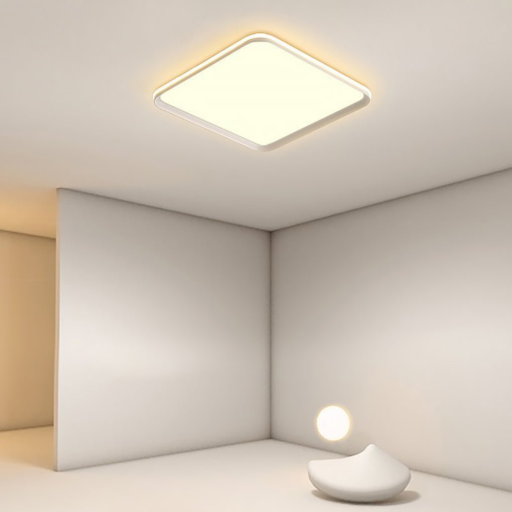 16'' Square Modern Flush Mount Ceiling Lights with Remote