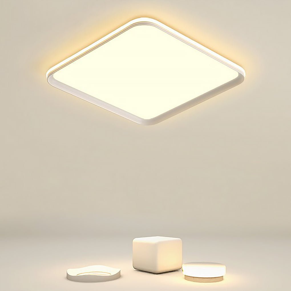 16'' Square Modern Flush Mount Ceiling Lights with Remote